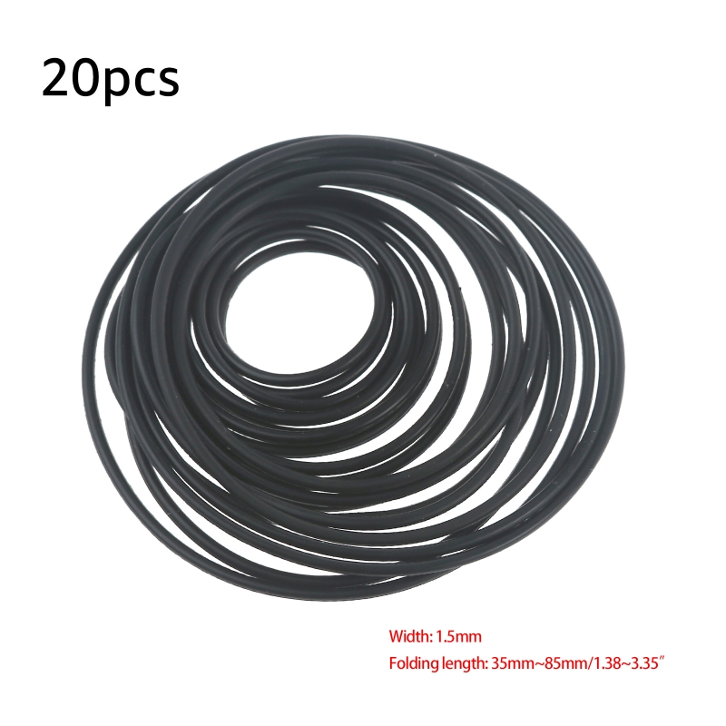 Elektronik Repair - 20Pcs 레코더 고무 벨트 1.5mm 라운드
