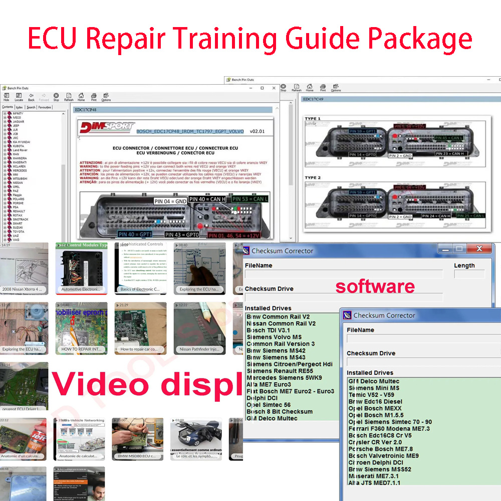 Electronics Repair Basics - ECU 수리 교육 가이드 패키지 ECU