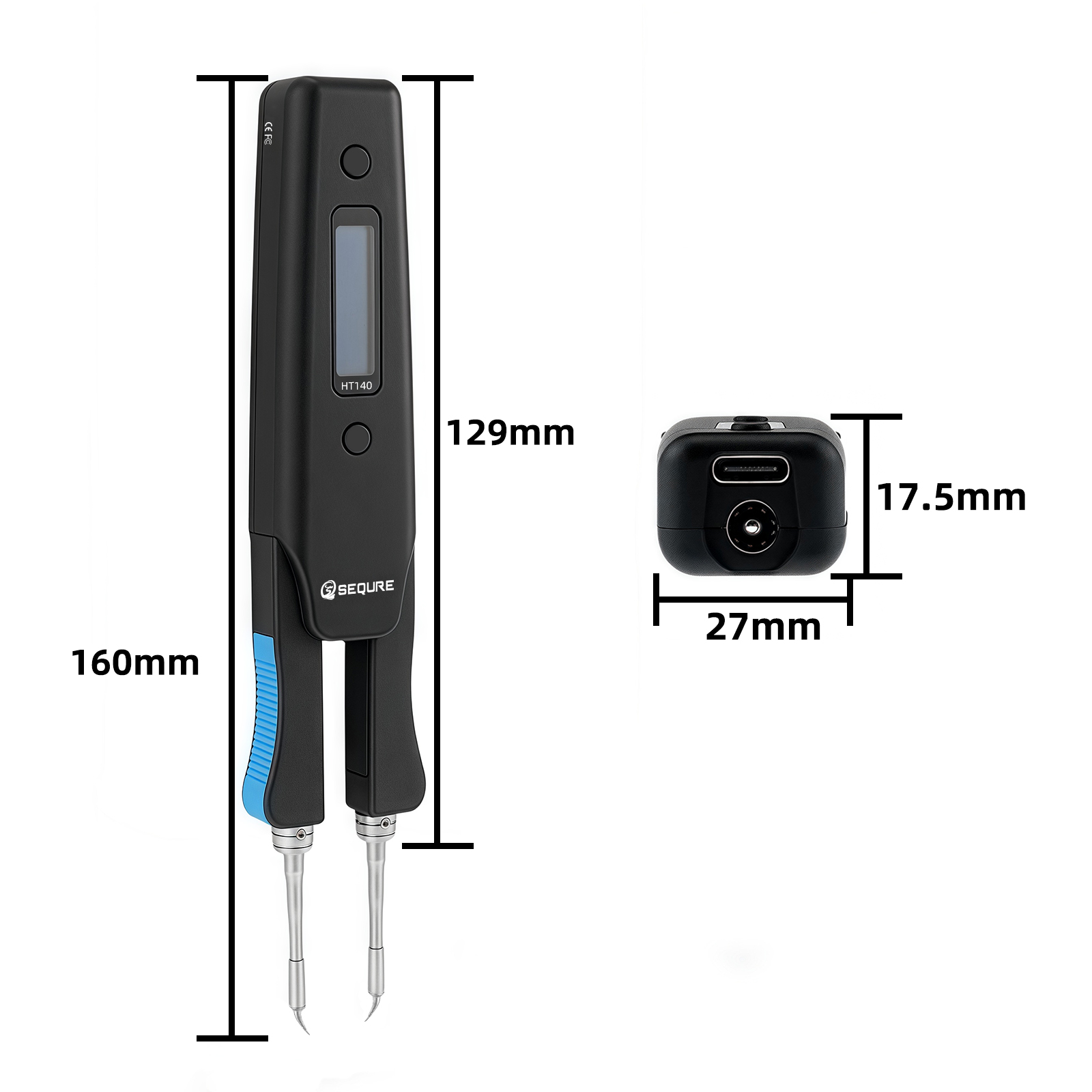 Smd Tweezer Set - SEQURE HT140 2-IN-1 전기 가열 핀셋(교체