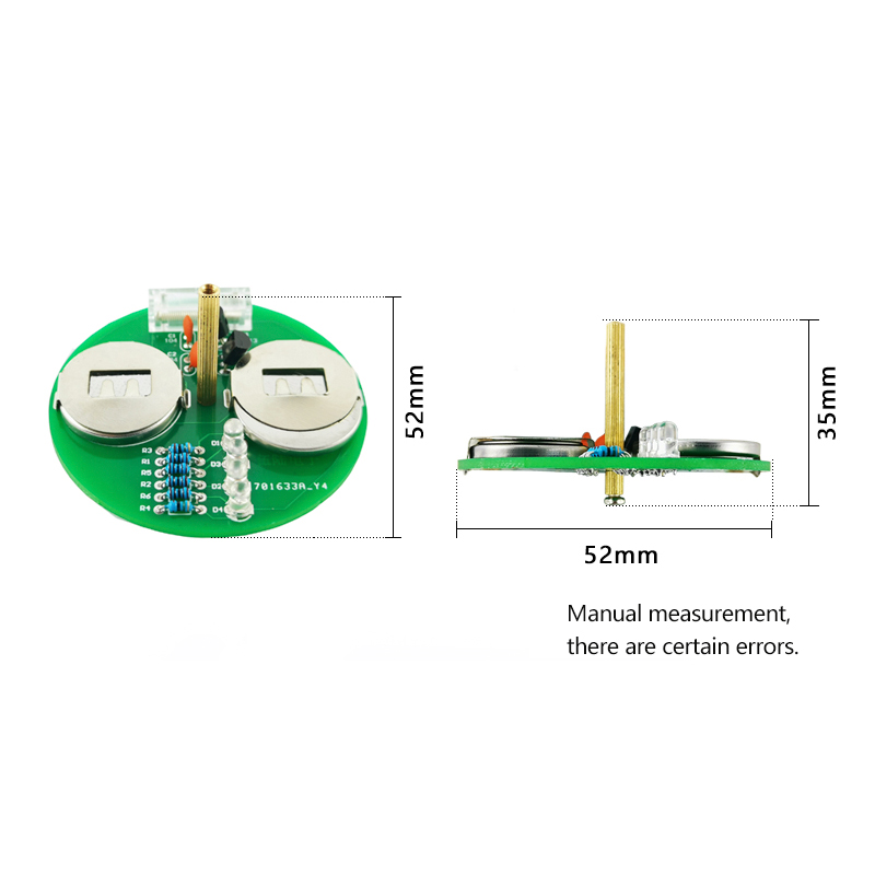 LED 자이로 DIY 전자 키트 데스크탑 회전 조명 D - Electronics Repair School 리뷰 및 가격
