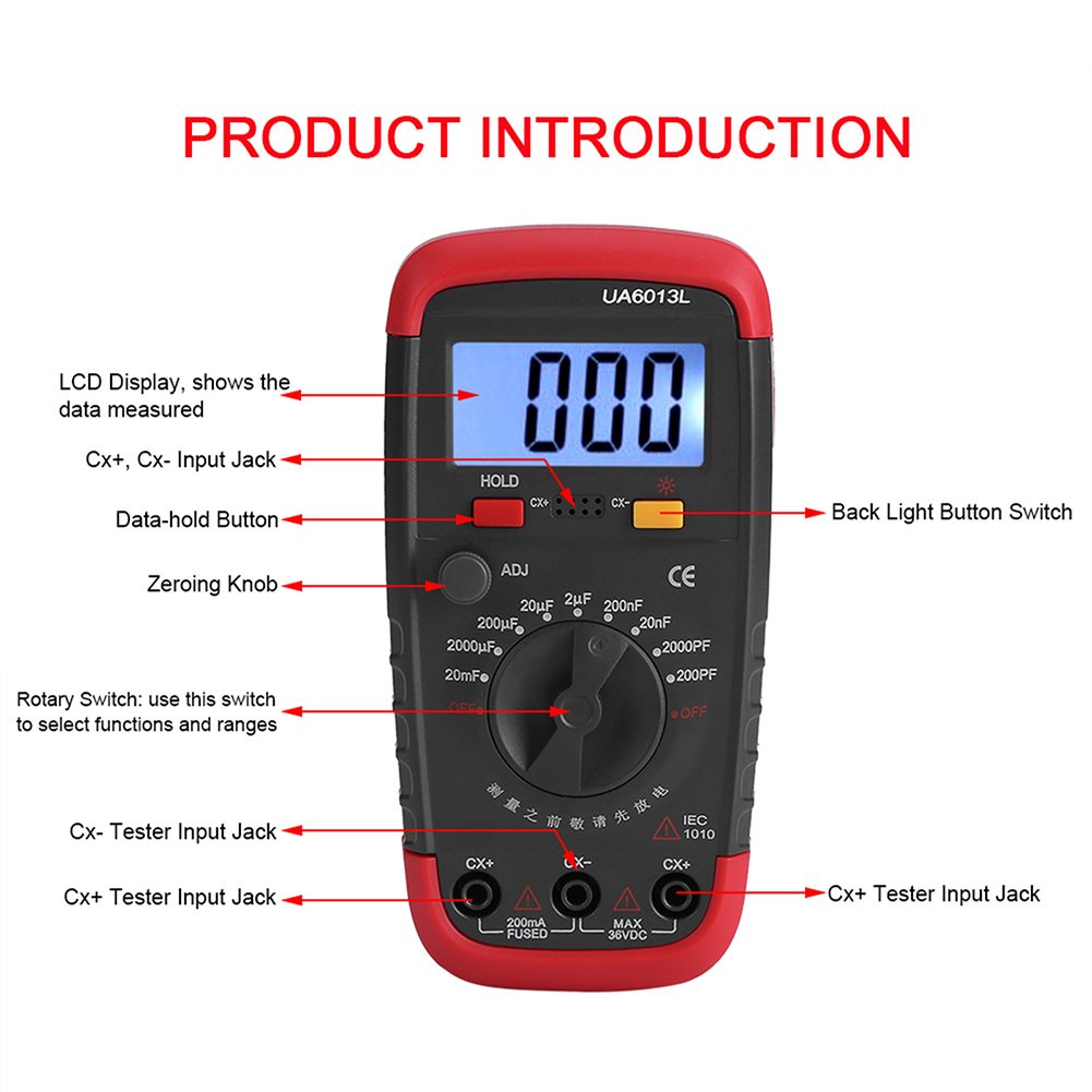 컴포넌트 분석기 전자 수리용 커패시턴스 테스터 백라이트 - Electronics Repair Basics 리뷰 및 가격